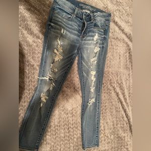 Ripped American eagle jeans